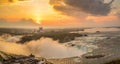 Panorama view of Niagara Falls Royalty Free Stock Photo