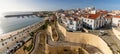 Panorama view of the old city center of Sines Royalty Free Stock Photo