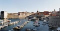 Panorama view of Old Dubrovnik port. Croatia Europe Royalty Free Stock Photo