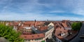 Panorama view of old town from above in Bamberg, Germany Royalty Free Stock Photo