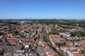 Panorama view of old town in Delft, Netherlands Royalty Free Stock Photo