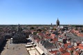 Panorama view of old town in Delft, Netherlands Royalty Free Stock Photo