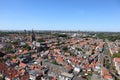 Panorama view of old town in Delft, Netherlands Royalty Free Stock Photo