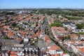 Panorama view of old town in Delft, Netherlands Royalty Free Stock Photo