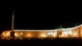 Panorama view of palace square in st. petersburg Royalty Free Stock Photo