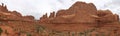 Panorama View of Park Avenue, Arches National Park Royalty Free Stock Photo