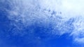 Panorama view with pattern clouds beautiful on blue sky Royalty Free Stock Photo