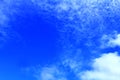 Panorama view with pattern clouds beautiful on blue sky Royalty Free Stock Photo