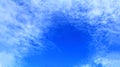 Panorama view with pattern clouds beautiful Royalty Free Stock Photo