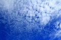 Panorama view with pattern clouds beautiful on blue sky,the vast Royalty Free Stock Photo