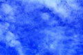 Panorama view with pattern clouds beautiful on blue sky Royalty Free Stock Photo