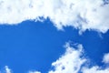 Panorama view with pattern clouds beautiful on blue sky Royalty Free Stock Photo