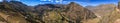 Panorama View of the Pisac Valley, from the Inca Ruins in Peru