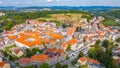 Panorama view of Polish town Klodzko Royalty Free Stock Photo