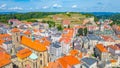 Panorama view of Polish town Klodzko Royalty Free Stock Photo