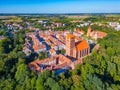 Panorama view of Polish town Reszel Royalty Free Stock Photo