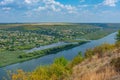 Panorama view of Popencu village in Moldova Royalty Free Stock Photo