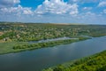 Panorama view of Popencu village in Moldova Royalty Free Stock Photo