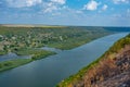 Panorama view of Popencu village in Moldova Royalty Free Stock Photo