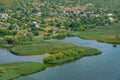 Panorama view of Popencu village in Moldova Royalty Free Stock Photo