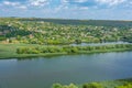 Panorama view of Popencu village in Moldova Royalty Free Stock Photo