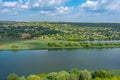 Panorama view of Popencu village in Moldova Royalty Free Stock Photo
