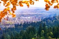 Panorama view of Portland and Marquam Nature Park