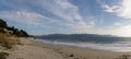 Panorama view of view of the Praia San Francisco in Louro in Galicia