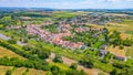 Panorama view of Rajhrad in Czech republic Royalty Free Stock Photo