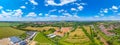Panorama view of Rajhrad in Czech republic Royalty Free Stock Photo