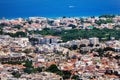 Panorama view of Rhodes in sunny summer day