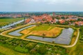 Panorama view of Ribe castle in Denmark Royalty Free Stock Photo