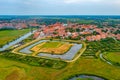 Panorama view of Ribe castle in Denmark Royalty Free Stock Photo