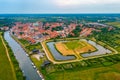 Panorama view of Ribe castle in Denmark Royalty Free Stock Photo