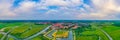 Panorama view of Ribe castle in Denmark Royalty Free Stock Photo