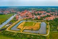 Panorama view of Ribe castle in Denmark Royalty Free Stock Photo