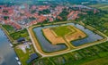 Panorama view of Ribe castle in Denmark Royalty Free Stock Photo