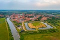 Panorama view of Ribe castle in Denmark Royalty Free Stock Photo