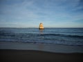 Panorama view of rock formations at Praia do Camilo picturesque atlantic ocean sand beach in Lagos Algarve Portugal Royalty Free Stock Photo