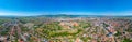 Panorama view of Romanian town Alba Iulia Royalty Free Stock Photo