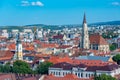 Panorama view of Romanian town Cluj-Napoca