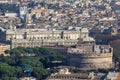 Panorama view of Rome from Saint Peter Cathedrale Royalty Free Stock Photo