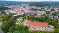 Panorama view of Sanok in Poland Royalty Free Stock Photo