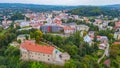 Panorama view of Sanok in Poland Royalty Free Stock Photo