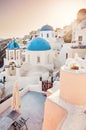 Panorama view of Santorini caldera, Greece