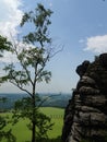 Panorama View Saxon Swizerland Germany holiday summer