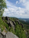 Panorama View Saxon Swizerland Germany holiday summer