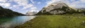 Panorama view of Seebensee lake in Tyrol, Austria Royalty Free Stock Photo