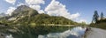 Panorama view of Seebensee lake in Tyrol, Austria Royalty Free Stock Photo