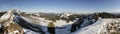 Panorama view Seekarkreuz mountain in Bavaria, Germany